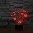Color-changing Romantic Love Heart 3d Colorful Led 100 - 1