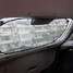 2x Car Sunshade Side Rear Window Visor Shield Black - 1