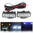 Kit Truck Car Running Bright White Light Driving Lamp Daylight 2Pcs 3 Led - 1