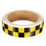 Dual Color Caution Reflective Sticker Chequer Roll Signal Warning - 4