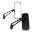 8MM 10MM Universal Rear View Mirrors Motorcycle Motor Bike Off Road Rectangle - 4