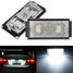 Pair 7000K BMW 18 LED E66 White Replacement Number License Plate Light Lamp - 1
