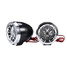 Horn Three Plating inches Motorcycle MP3 Half Speaker with Blue Black Red - 3