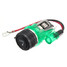 Cigarette Lighter Socket Plug Wire Illuminated 12V Universal Car Green - 1