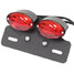 Motorcycle Tail Brake Lamp Red Rear Licence Plate Light Indicator - 2