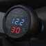 USB Charger Voltmeter Car Thermometer - 2