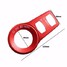 Fog Headlight Red Decoration Frame Trim Cover Button Switch Jeep Cherokee Aluminum Decor - 3