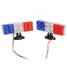 2 X LED Flashing Light Blue White Red Warning Motorcycle Electric Cars - 5