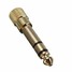 Stereo Audio Adapter Female 3.5mm 6.3mm Male Headphone Golden - 4