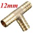 Fuel Hose 3 Way Piece 6mm Connector Brass Oil Gas Air 8MM 10MM 12mm Joiner - 6