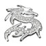 Rhinestone Style Sticker Dragon 3D Motorcycle Chrome Crystal Metal Chinese - 4