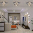 Living Room Crystal Modern/contemporary Bedroom Dining Room Flush Mount 20w - 3