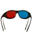 Red Blue Blue Glasses Pairs Red Green Lens Brown 3D - 3