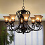 Dining Room Island Country Living Room Chandeliers Metal Bedroom Glass - 2