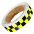 Caution Reflective Sticker Dual Color Chequer Roll Signal Warning - 6