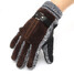 Winter Warm Thicken Windproof Thermal Gloves Men's Driving Leather Mittens - 7