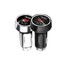 Zinc Alloy LED Display USMEI Dual USB Car Charger 3.6A Light With Breathing Voltage Current - 3