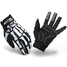 Motorcycle Racing Biker Full Finger Gloves Bone Skeleton Skull - 5
