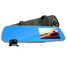 Tachograph Dual Lens Night Vision HD 1080P Wide Blue Car DVR Rear View Mirror - 3