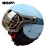 Half Face Helmet Motorcycle Air Force Pilot Harley BEON Jet - 8