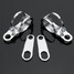 Clamps Bracket Turn Signal 4pcs Cafe Racer Chrome Motorcycle Front Rear Holder Fork Shock - 2