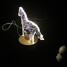 Birthday Gift Creative Fawn Series Animal Lamp Nordic Night Light Wood Ikea Simple - 4