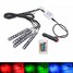 Floor 9LED Decorative Universal Car Interior RGB Light Strip Remote Control - 1