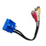 Model Toyota Honda RCA DVD Cable Input Blue Color Auto Car CD Series Wire Signal - 3