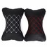 Pad Pillow Support Cushion Head Neck A pair PU Leather Car Seat Rest Headrest - 4