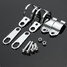 Clamps Bracket Turn Signal 4pcs Cafe Racer Chrome Motorcycle Front Rear Holder Fork Shock - 3