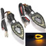 LEDs Turn Chrome Light Indicator Lamp Universal Motorcycle 4 X - 3