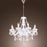 White Chandelier Living Crystal Lights Modern - 2