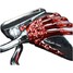 Hands Skeleton Modified Motorcycle Rear View Mirror Red - 5
