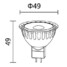 Led Spotlight Mr16 Gu5.3 Warm White 400-450 Cob - 9