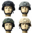 Hunting Helmet With Mount Rail Combat Tactical Side - 2