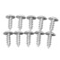 Motorcycles Scooters Screws Titanium Alloy M5 Bikes ATVs Bolt Thread 10pcs Modified - 3