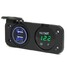 Car Charger Dual USB LED Digital Display Voltmeter Port DC12-24V Waterproof - 4