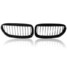 Black Front One Pair E63 E64 Car BMW Grilles M6 Gloss - 1