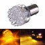 12V 24 LED Turn Signal Light Lamp 1x Bulb Yellow PY21W Amber - 1