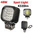 Off Road Boat 48W Spot work Lamp Light 16LED Pencil Truck Beam - 1