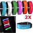 Strap Running Night Signal Safety Belt Blue 2pcs LED Reflective Arm Band - 1