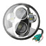 Motorcycle Projector DRL Bulb LED Beam Headlight Hi Lo Harley 5.75inch - 2