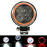 Hi Lo 12V Round LED RGB 9V-30V Spot Headlight Work Light Beam Halo Angel - 1