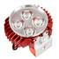 Gold Universal Red Silver 3000LM Waterproof 30W Blue Headlamp 12-24V Motorcycle LED Headlight - 7