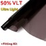 Black LVT 3mx76cm Ultra Dark Auto Home Window Glass Tint Film Tinting LIMO Car - 5