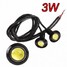 Motor Car 3W Light DC12V Lights Fog Black Shell Eagle Eye LED Daytime Running 23mm - 2