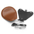 XL883 XL1200 Leather Seat Iron X48 Cover For Harley Sportster Brown Frame - 5