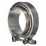 63MM Flanges Turbo Exhaust Universal Stainless Downpipe V-Band Clamp 2.5inch - 5