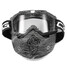 Silver Clear Mask Shield Goggles Motorcycle Helmet Detachable Modular Full Face Protect - 5