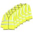 Reflective Stripes Jacket Waistcoat Safety Mens Long Sleeve Vest - 5